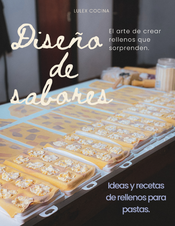 DISEÑO DE SABORES (EBook Rellenos de Pasta para emprendedores)